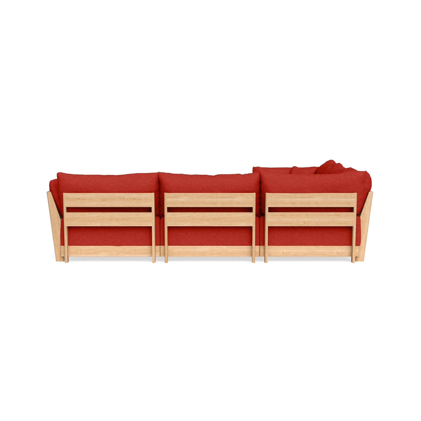 Slipcover Only - Modular Bondi 5-Seater Corner Sectional + Ottoman in Cayenne