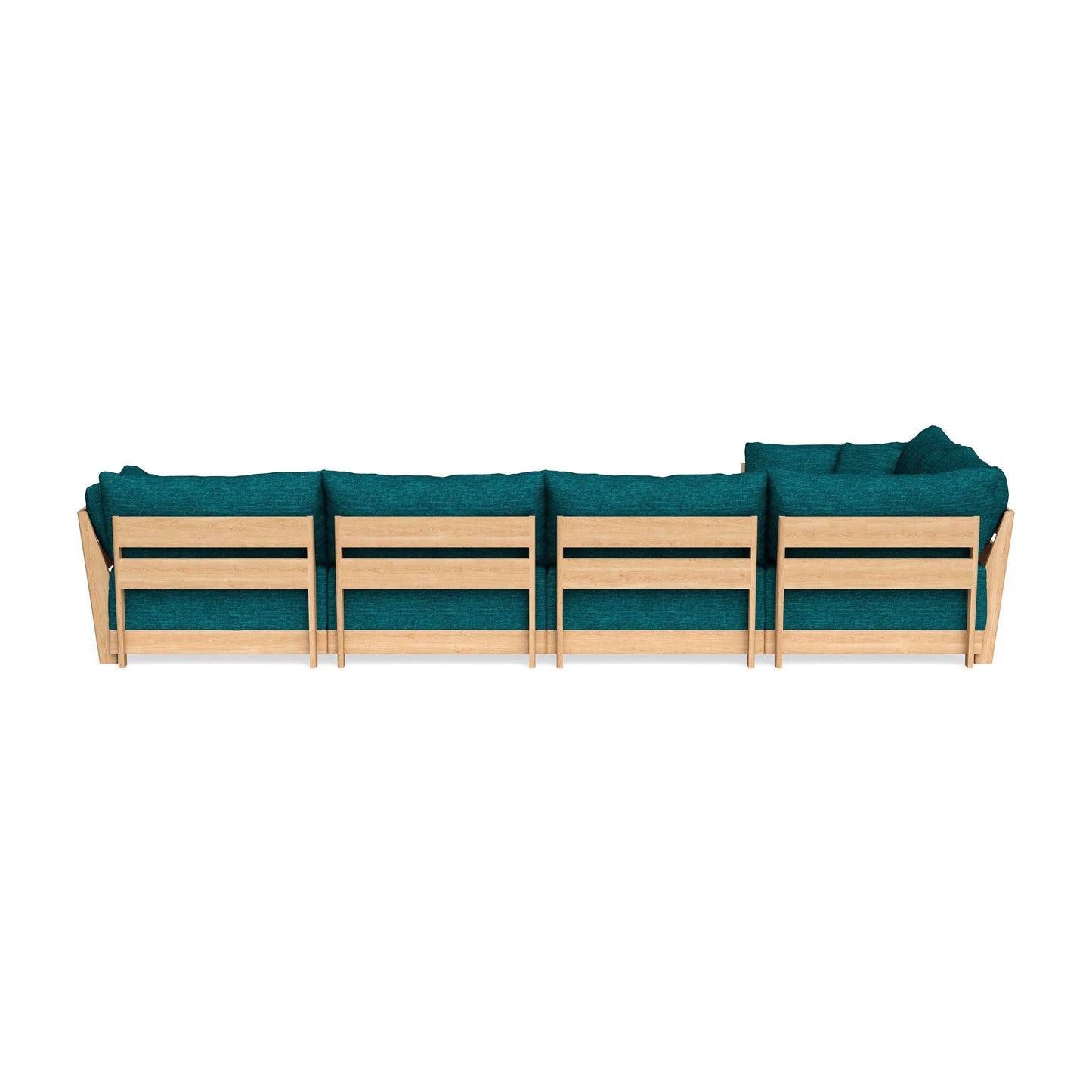 Slipcover Only - Modular Bondi 5-Seater L-Sectional in Marine Teal