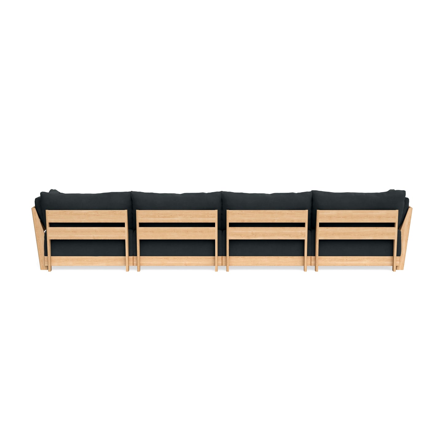 Slipcover Only - Modular Bondi 4-Seater Sectional in Obsidian
