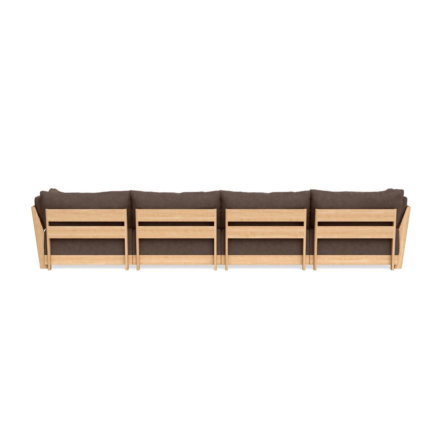 Modular Bondi Latte 4-Seater Sectional in Chocolate | Classic Blend
