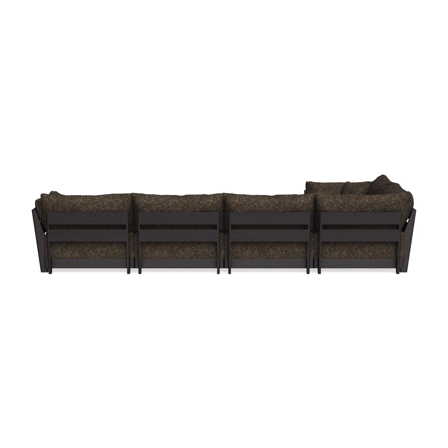 Modular Bondi Black 5-Seater L-Sectional in Phantom | Classic Blend