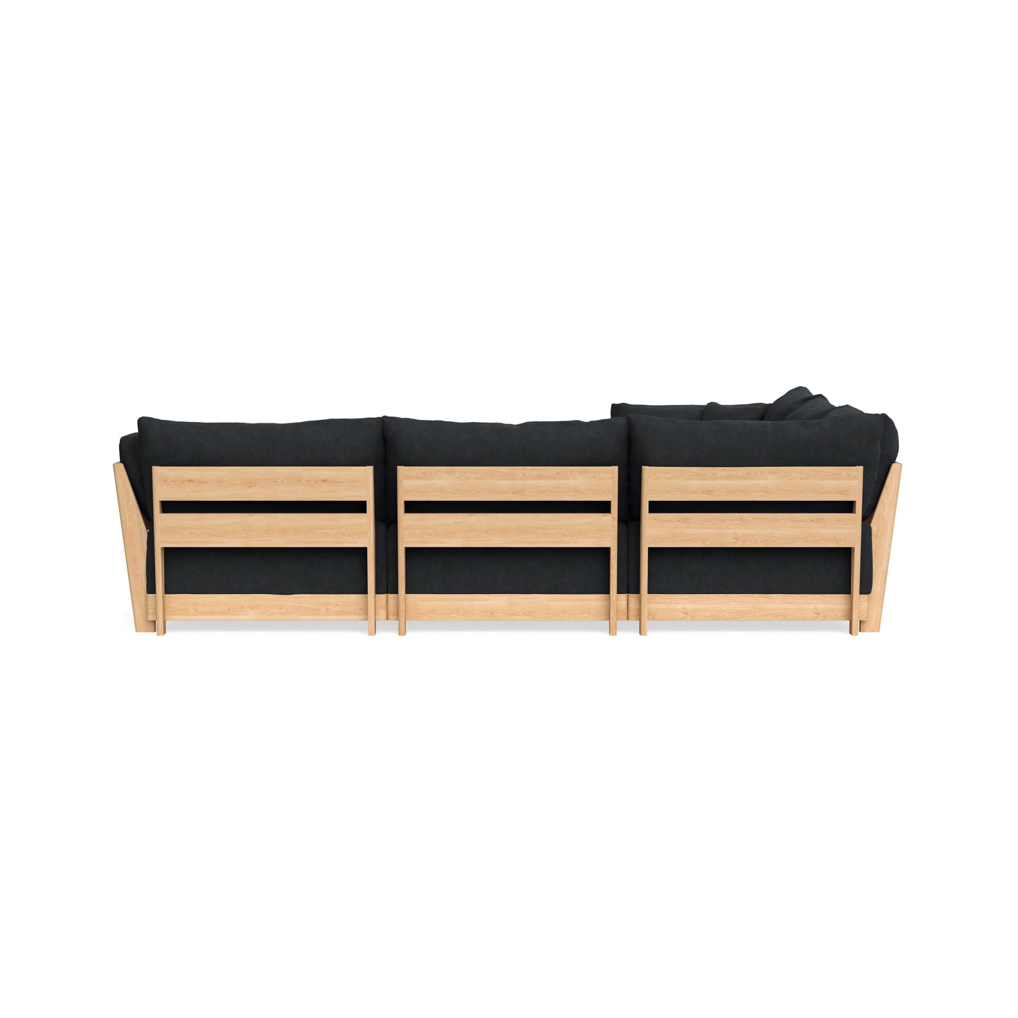Slipcover Only - Modular Bondi 5-Seater Corner Sectional + Ottoman in Coal