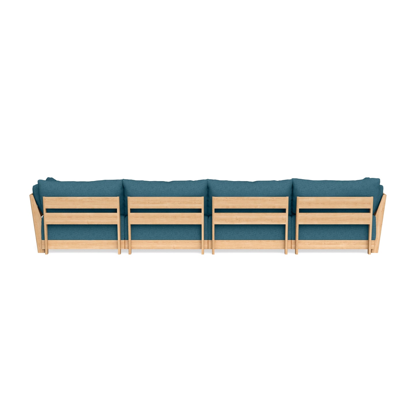 Slipcover Only - Modular Bondi 4-Seater Sectional in Aegean Blue
