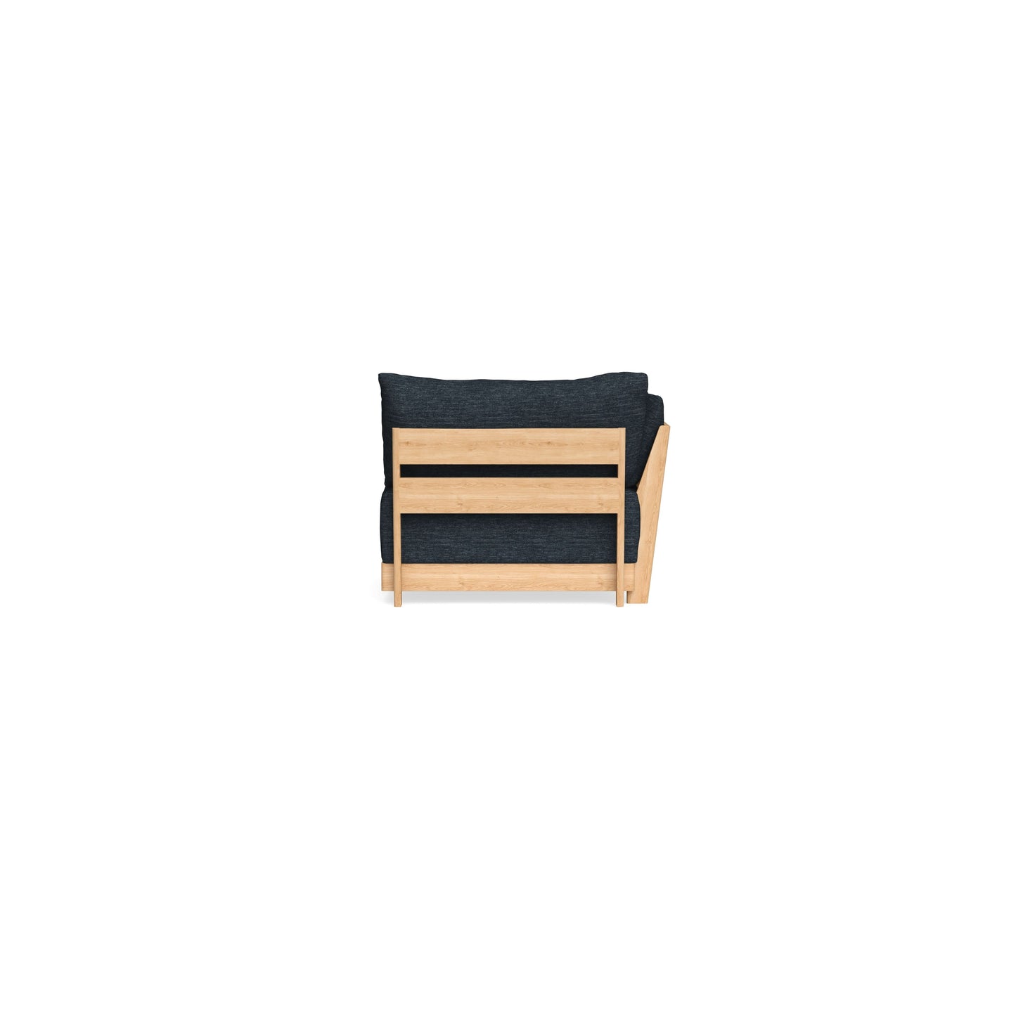 Modular Bondi Latte End Chair in Baltic Blue | Memory Foam Blend