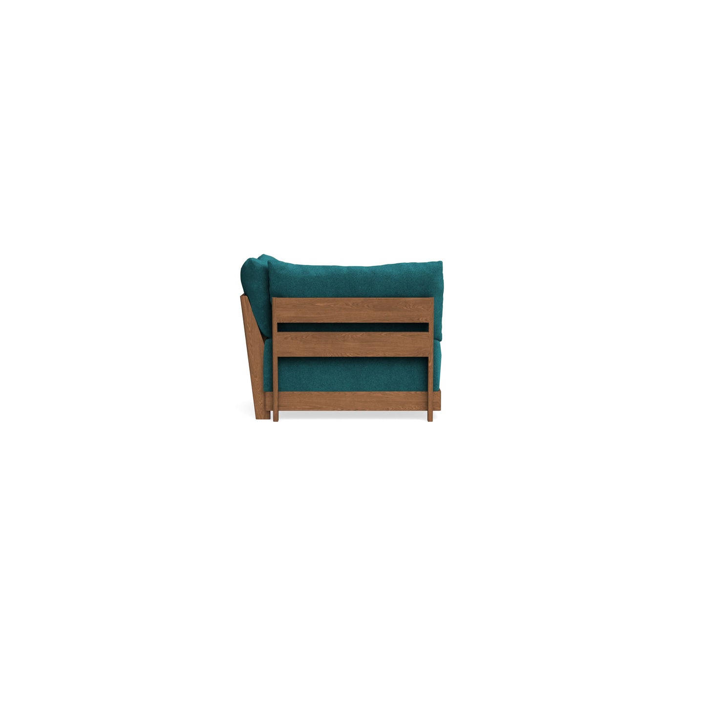 Modular Bondi Espresso Corner Chair in Ocean | Memory Foam Blend
