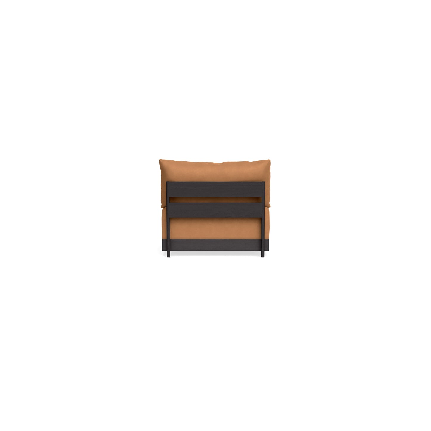 Modular Bondi Black Armless Chair in Cheddar | Memory Foam Blend