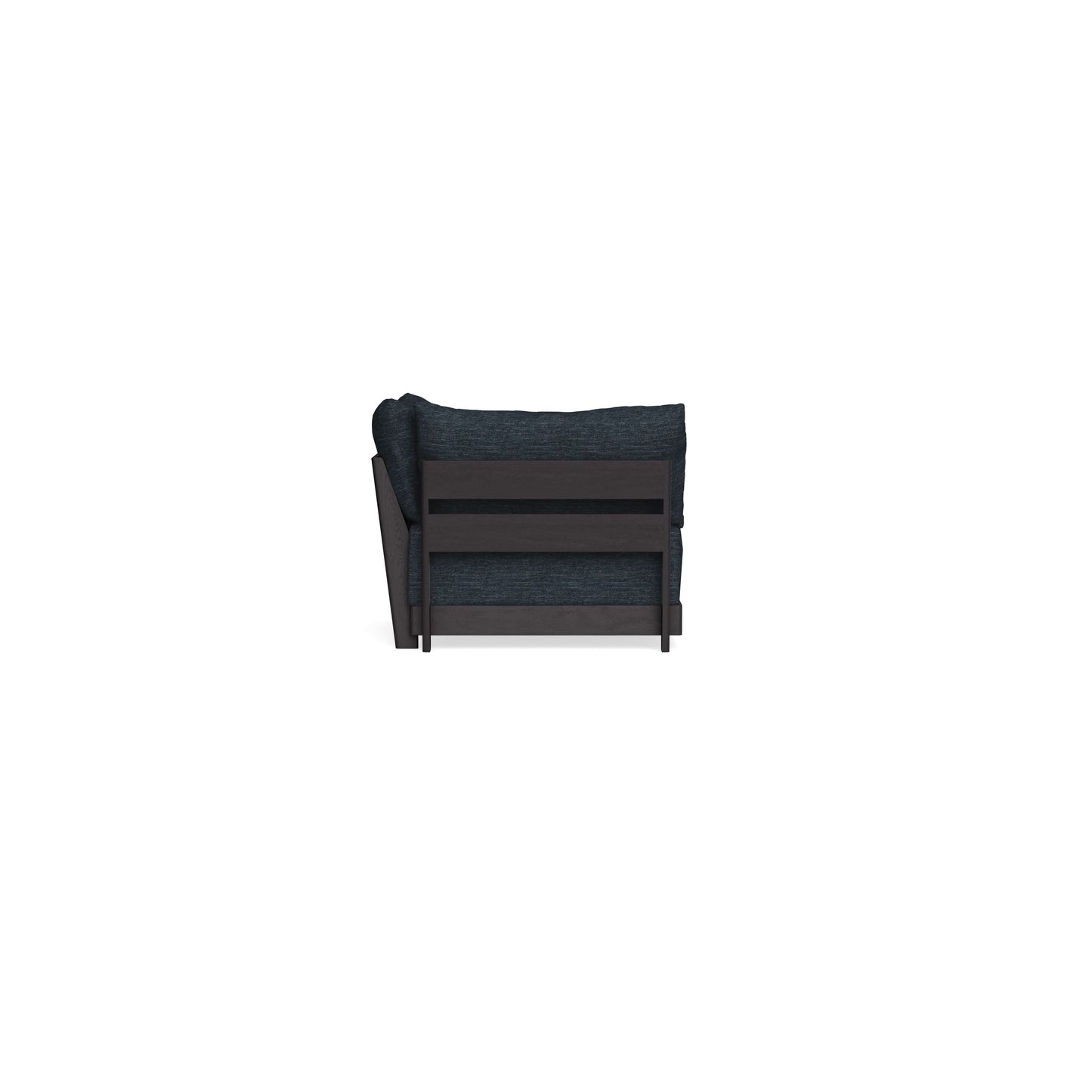 Modular Bondi Black Corner Chair in Baltic Blue | Memory Foam Blend