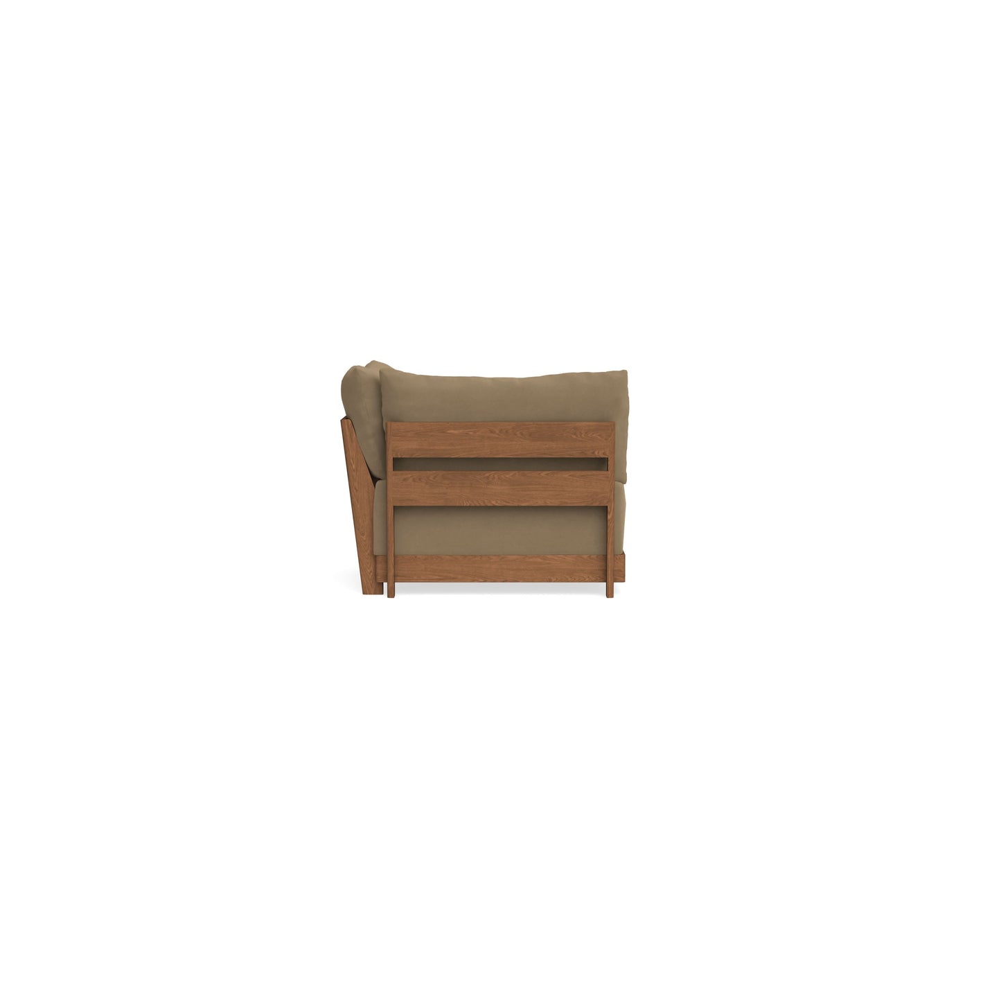 Modular Bondi Espresso Corner Chair in Macchiato | Memory Foam Blend