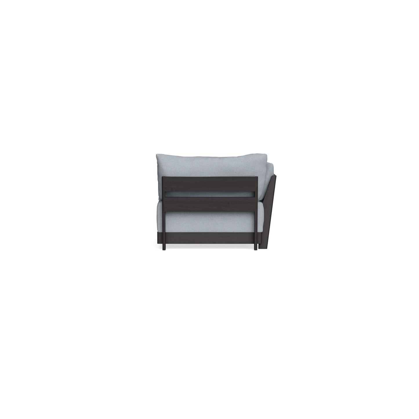 Modular Bondi Black End Chair in Ash | Memory Foam Blend