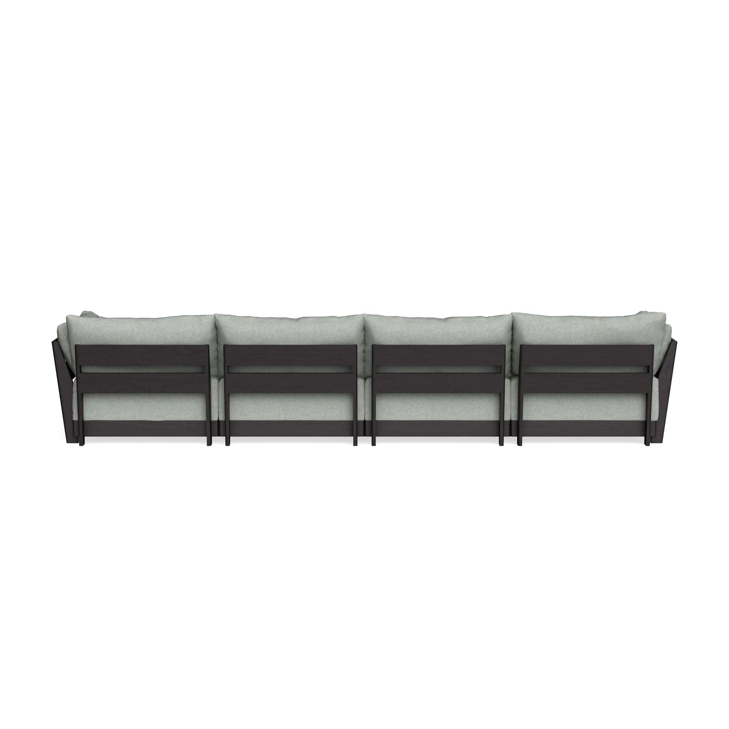 Modular Bondi Black 4-Seater U-Sectional in Spa | Classic Blend
