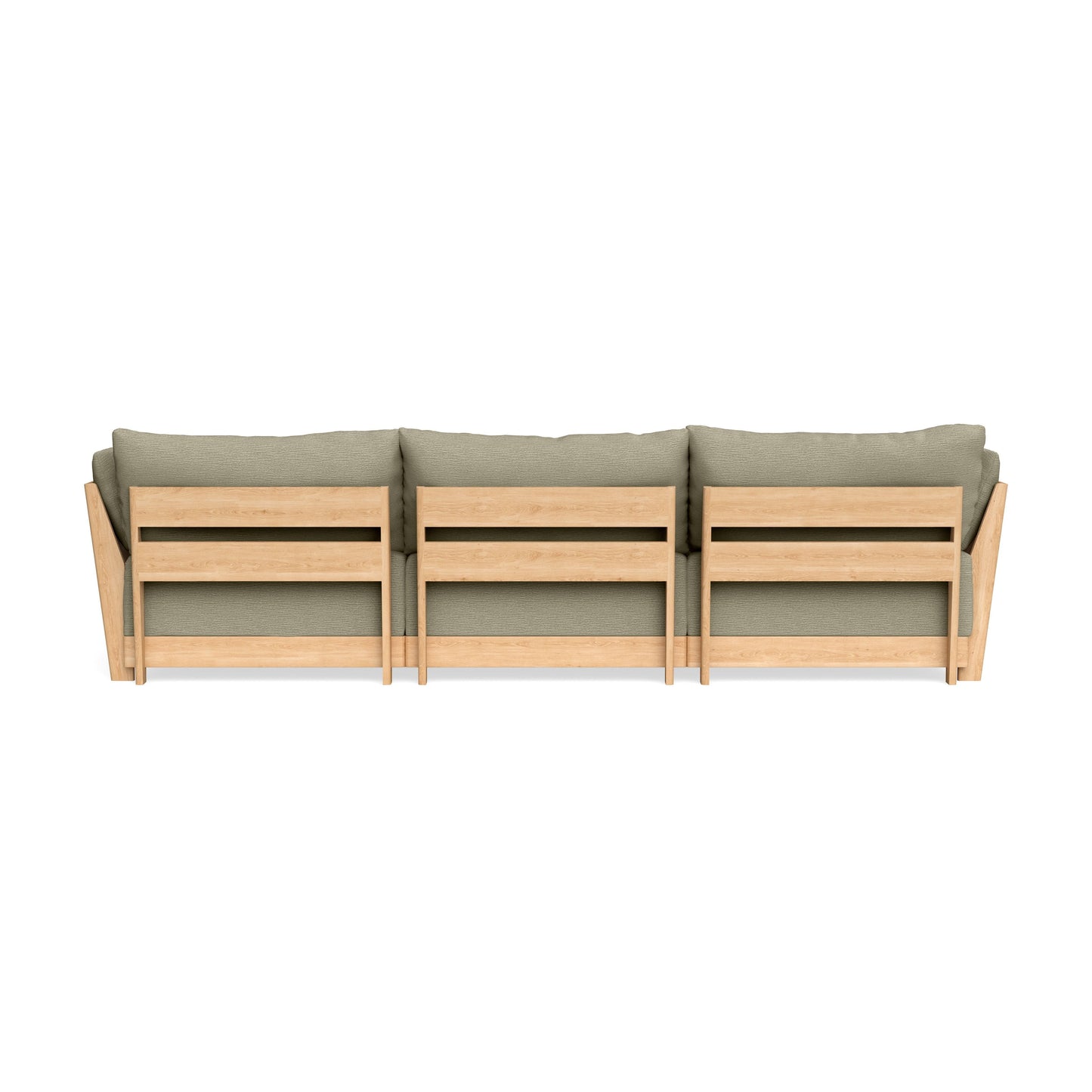 Modular Bondi Latte 3-Seater U-Sectional in Cappuccino | Memory Foam Blend