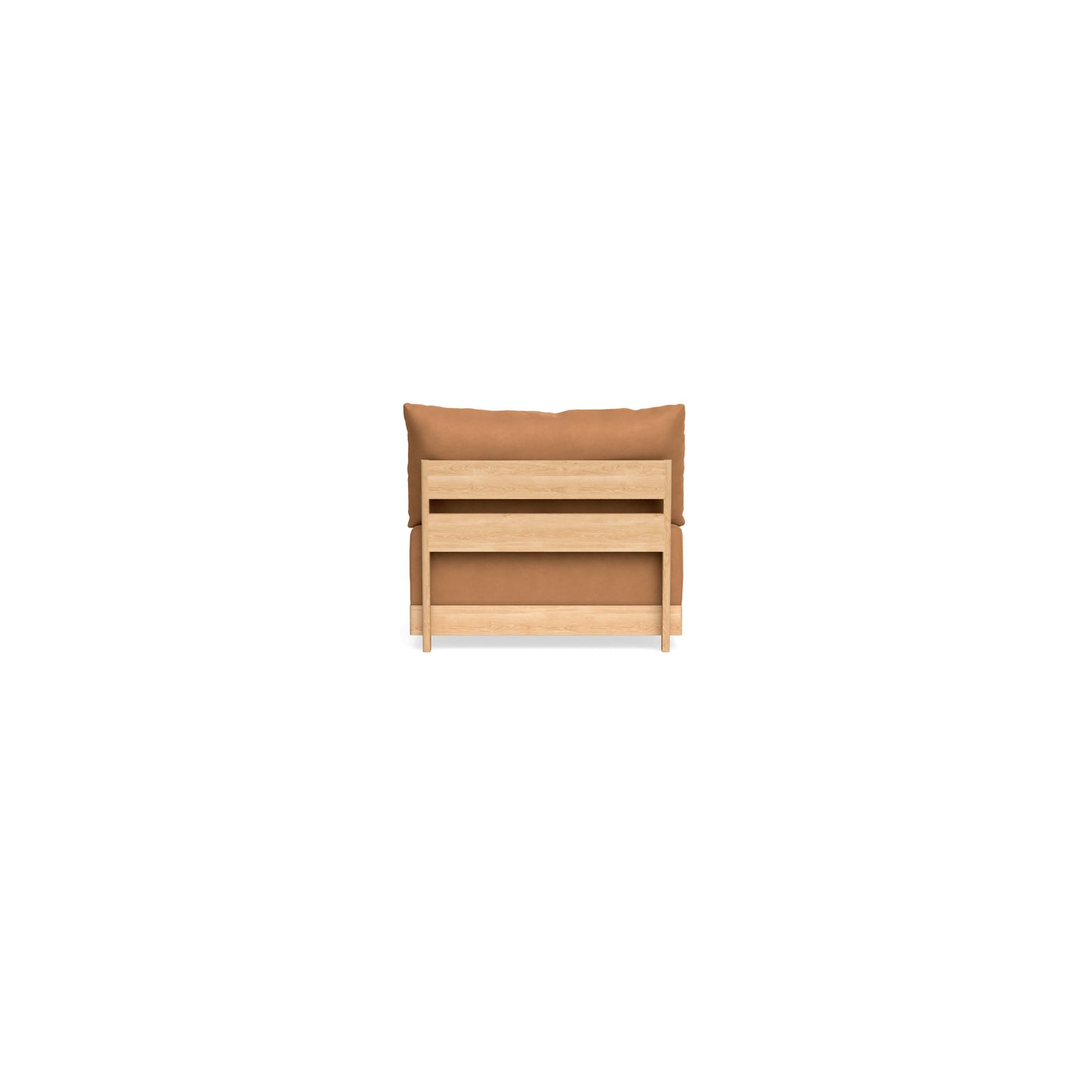 Modular Bondi Latte Armless Chair in Cheddar | Memory Foam Blend