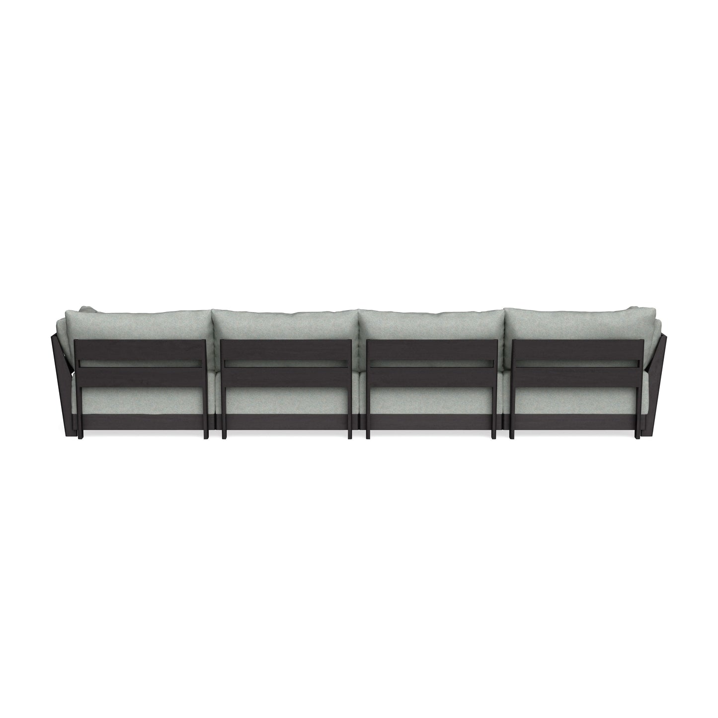 Modular Bondi Black 4-Seater Sectional in Spa | Classic Blend