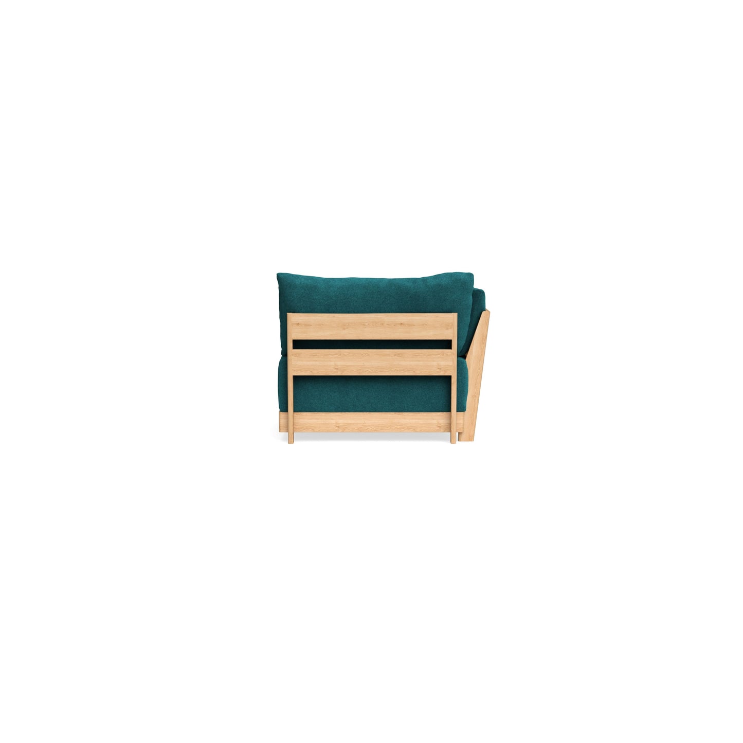 Modular Bondi Latte End Chair in Ocean | Memory Foam Blend