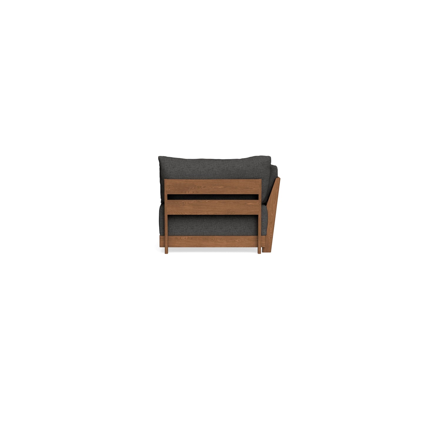 Modular Bondi Espresso End Chair in Graphite | Memory Foam Blend