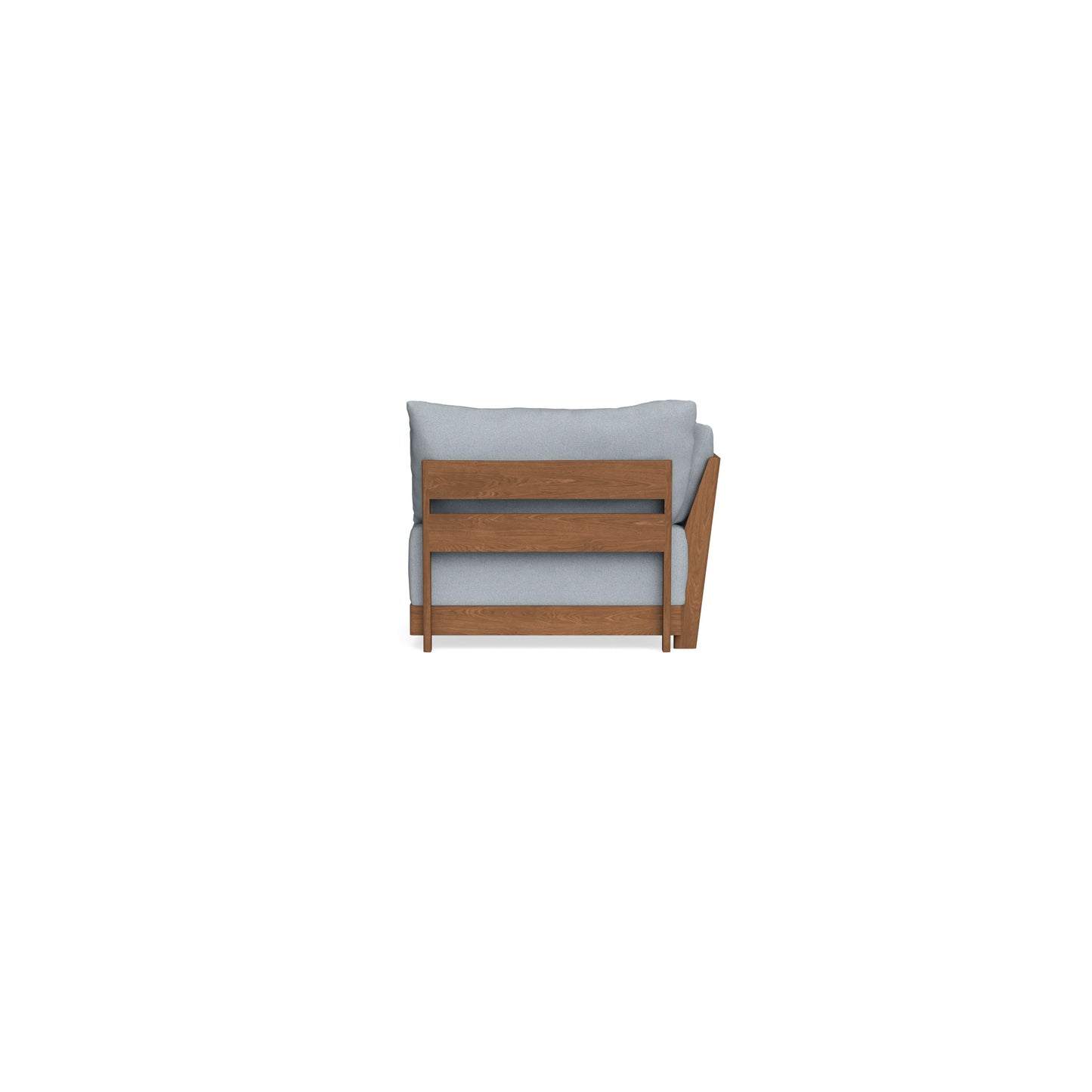 Modular Bondi Espresso End Chair in Ash | Memory Foam Blend