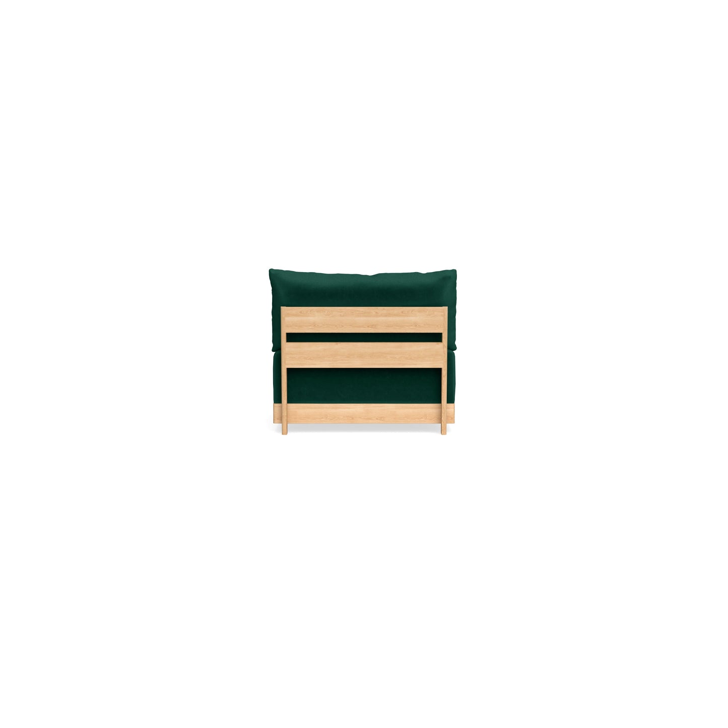 Slipcover Only - Modular Bondi Armless Chair in Evergreen