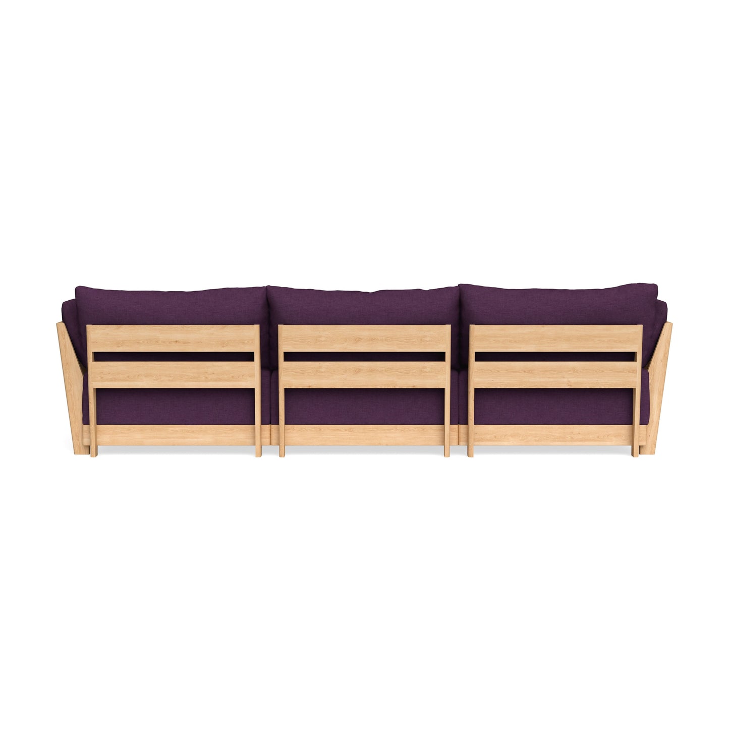 Slipcover Only - Modular Bondi 3-Seater U-Sectional in Aubergine