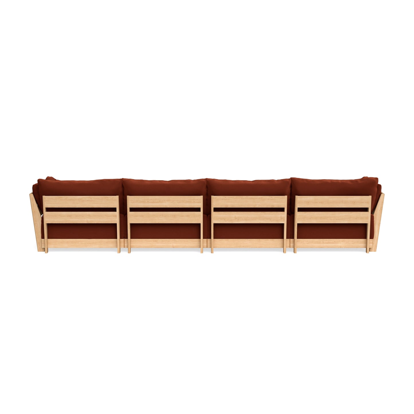 Slipcover Only - Modular Bondi 4-Seater Sectional in Rust