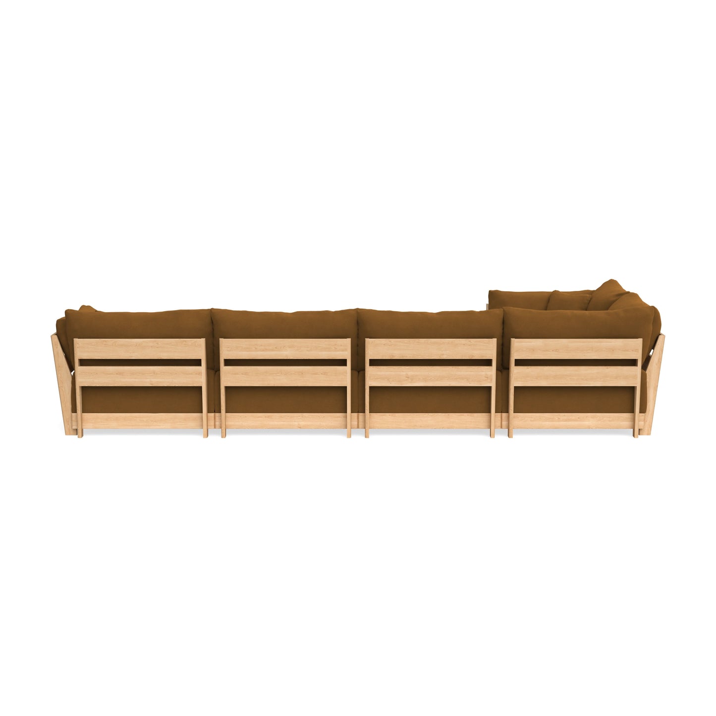 Slipcover Only - Modular Bondi 5-Seater L-Sectional in Cognac