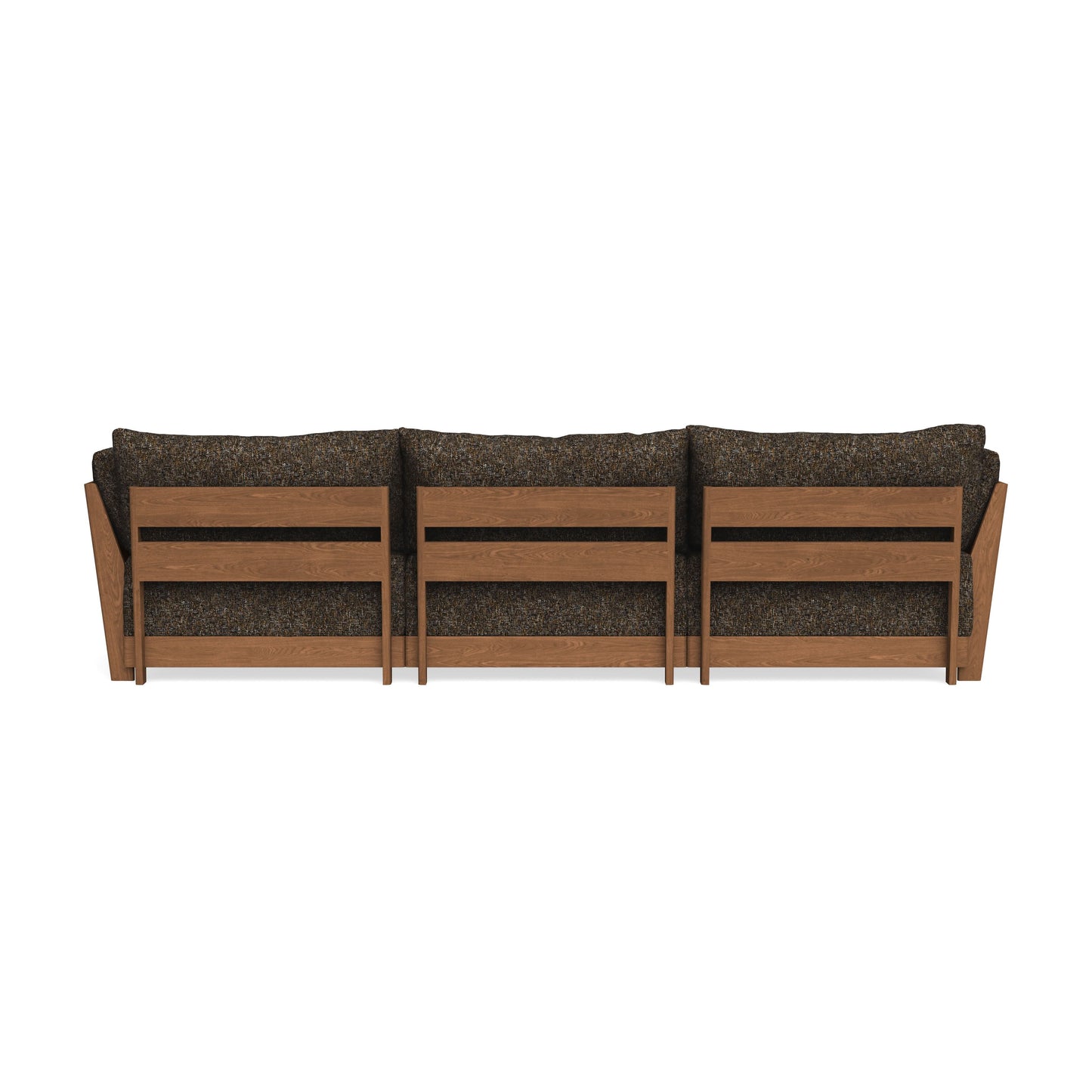 Modular Bondi Espresso 3-Seater Sectional in Phantom | Memory Foam Blend