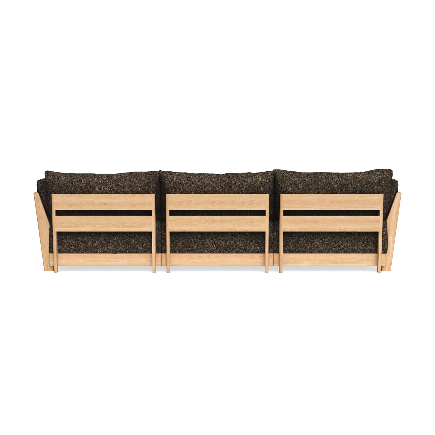 Modular Bondi Latte 3-Seater Daybed Sofa Sectional in Phantom | Classic Blend