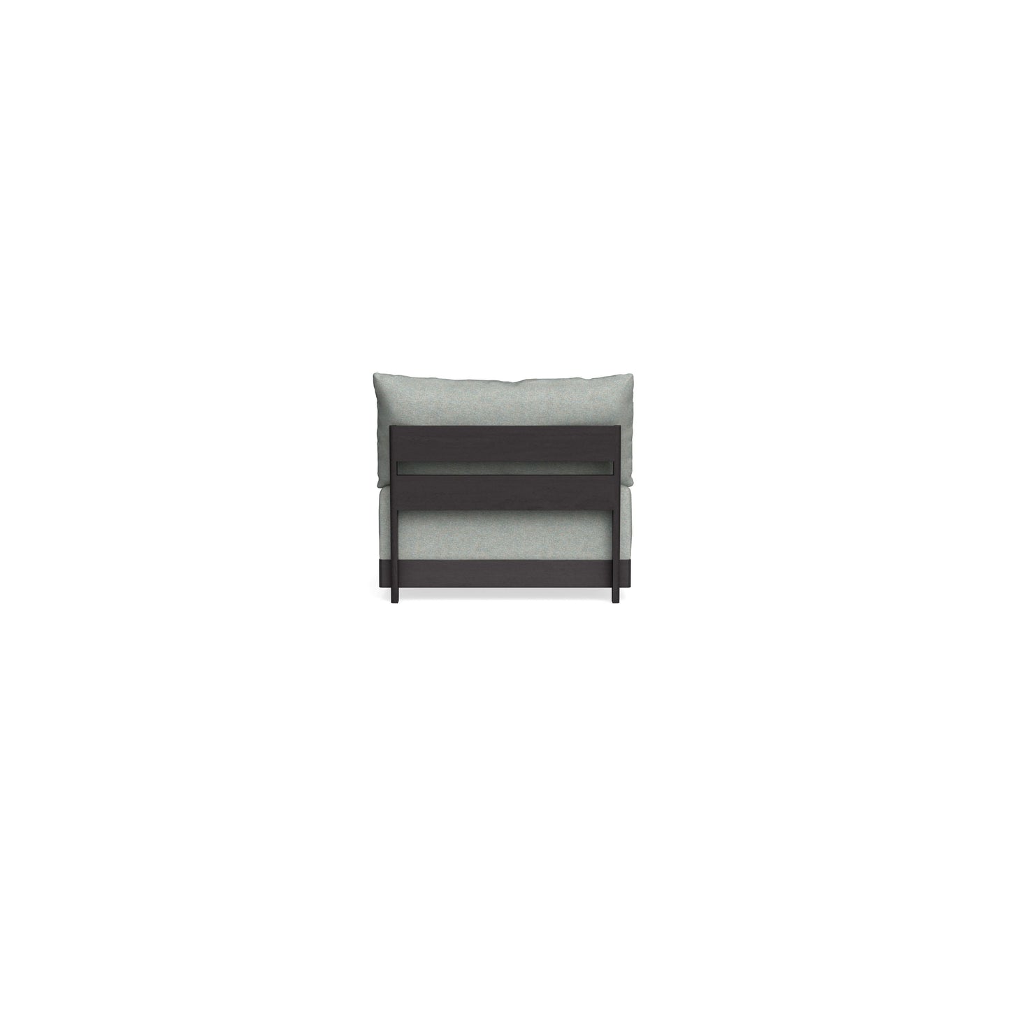 Modular Bondi Black Armless Chair in Spa | Classic Blend