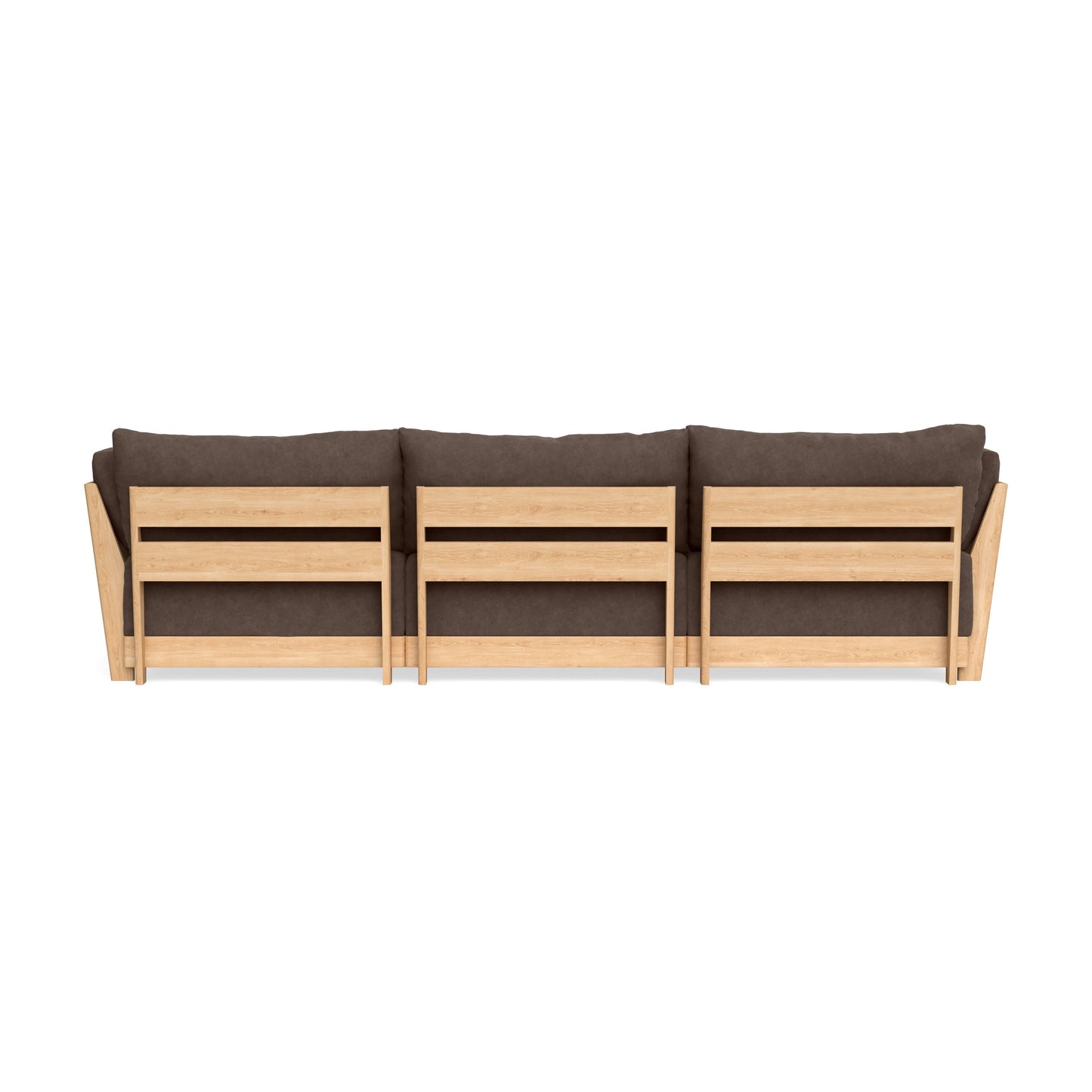 Modular Bondi Latte 3-Seater Sectional in Chocolate | Classic Blend