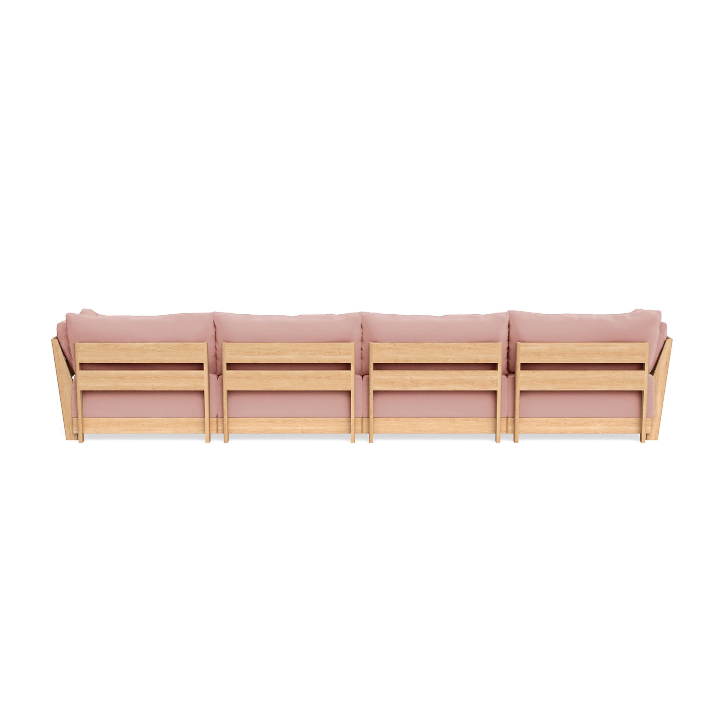 Slipcover Only - Modular Bondi 4-Seater U-Sectional in Powder Pink