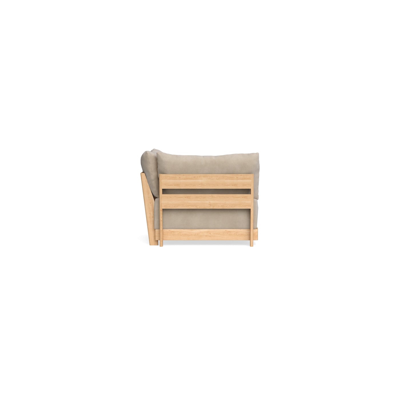 Modular Bondi Latte Corner Chair in Oyster | Memory Foam Blend