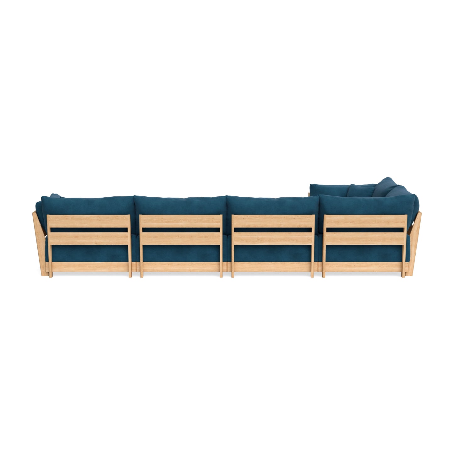 Slipcover Only - Modular Bondi 5-Seater L-Sectional in Commodore Blue