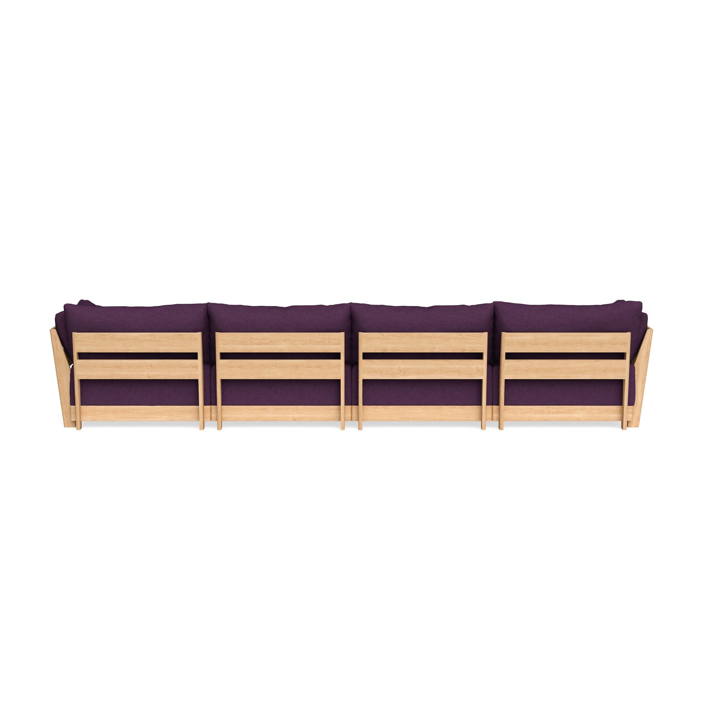 Slipcover Only - Modular Bondi 4-Seater U-Sectional in Aubergine