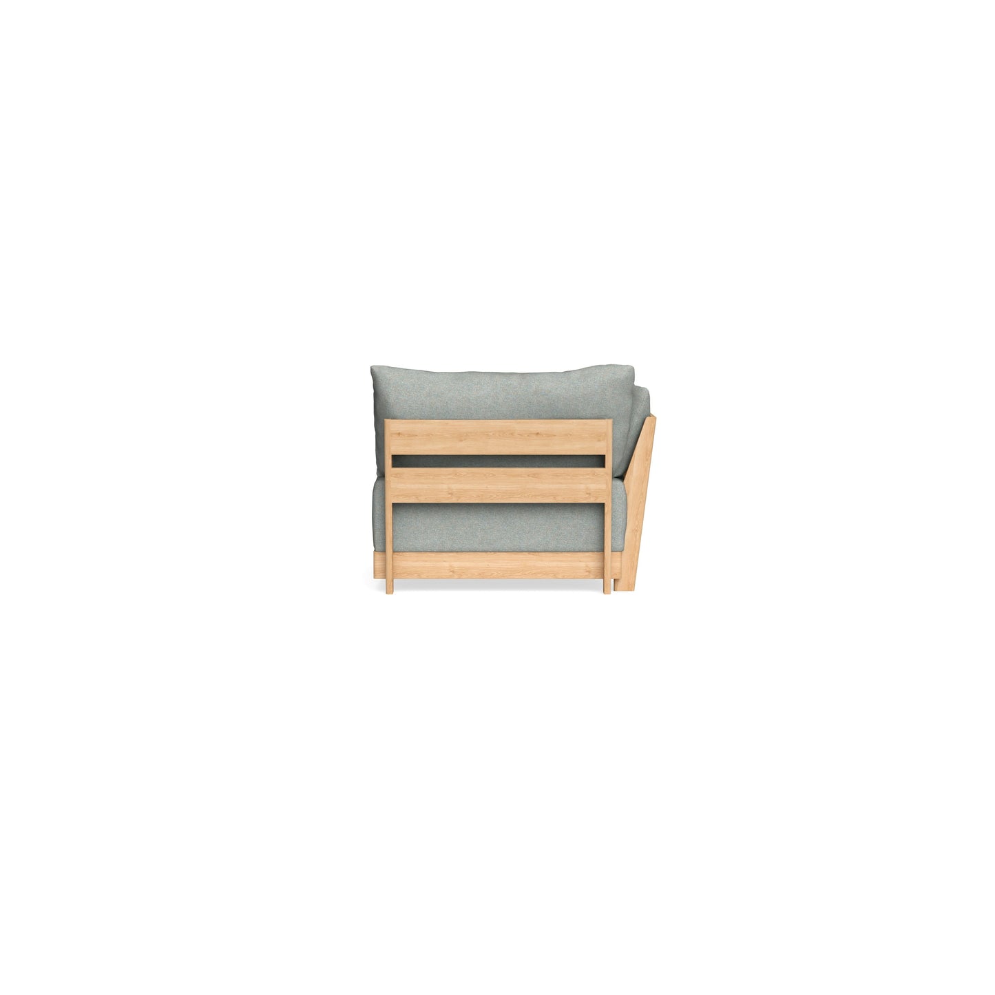 Modular Bondi Latte End Chair in Spa | Memory Foam Blend