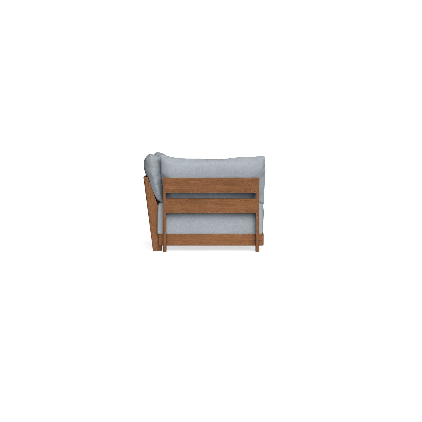 Modular Bondi Espresso Corner Chair in Ash | Memory Foam Blend