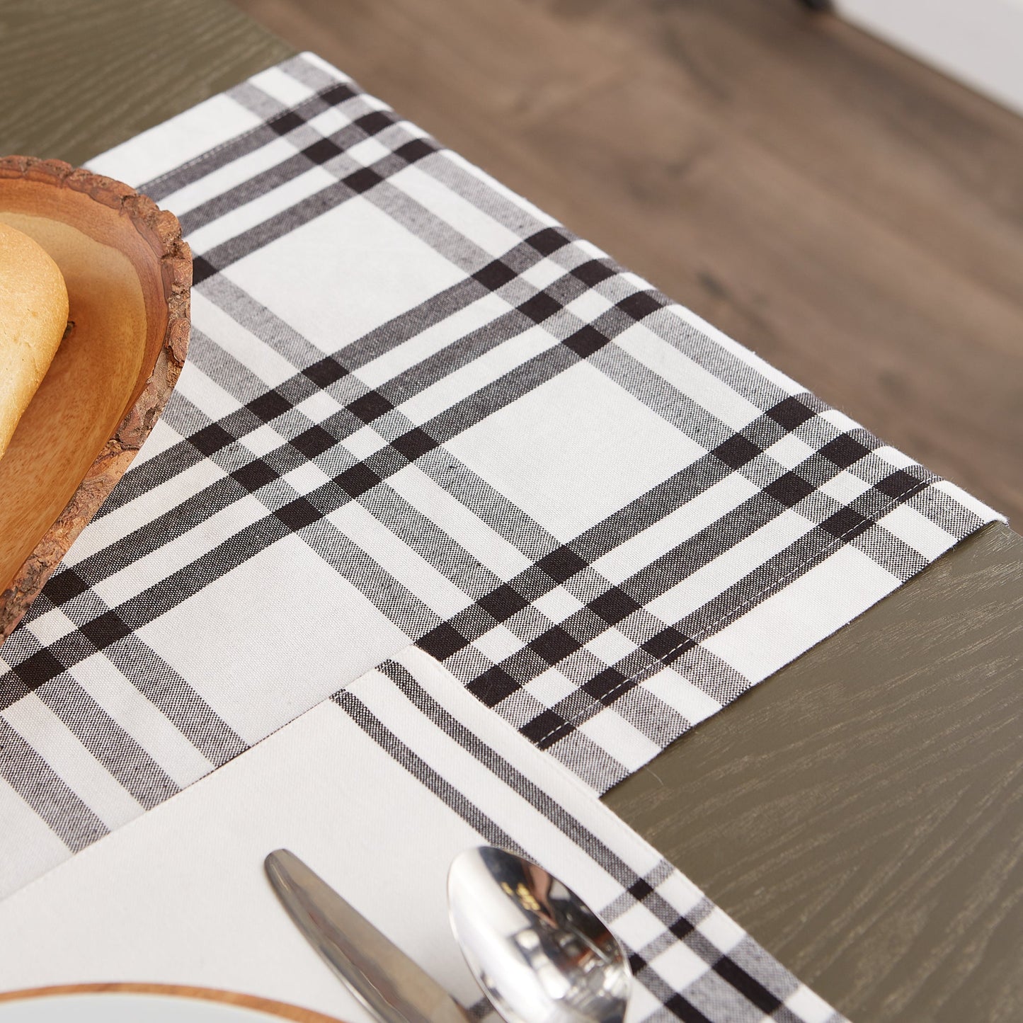 Homestead Plaid Table Runner 14X72
