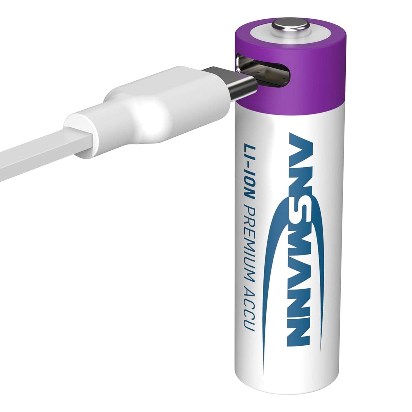 USB-C Rechargeable Li-Ion AA Batteries (4-pack, 2000mAh)