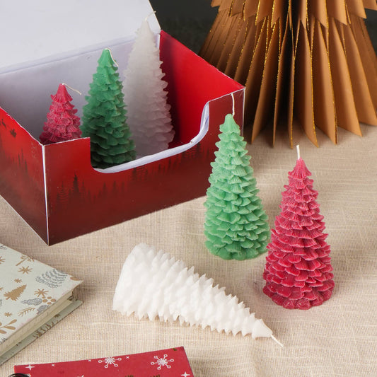 Christmas Tree Candles, Set of 6