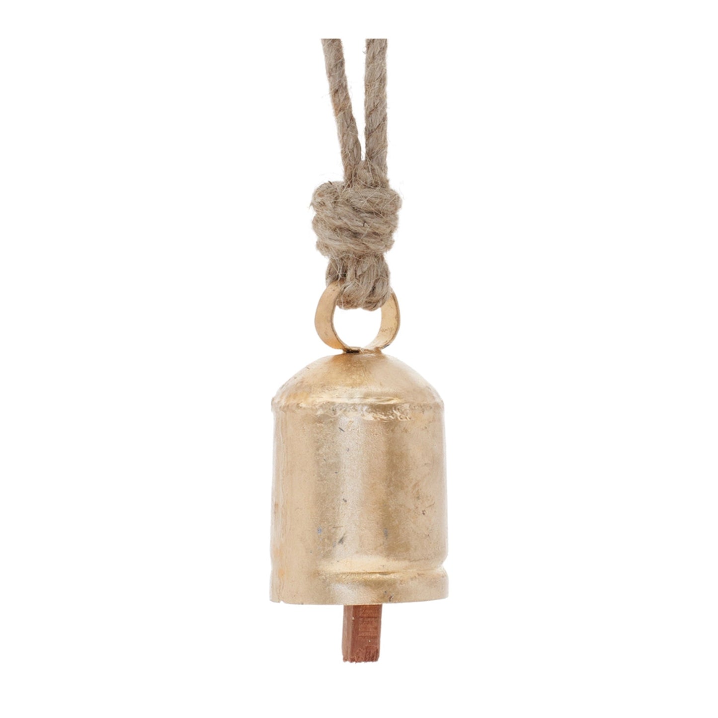 Gold Metal Bell Ornament, Set of 6