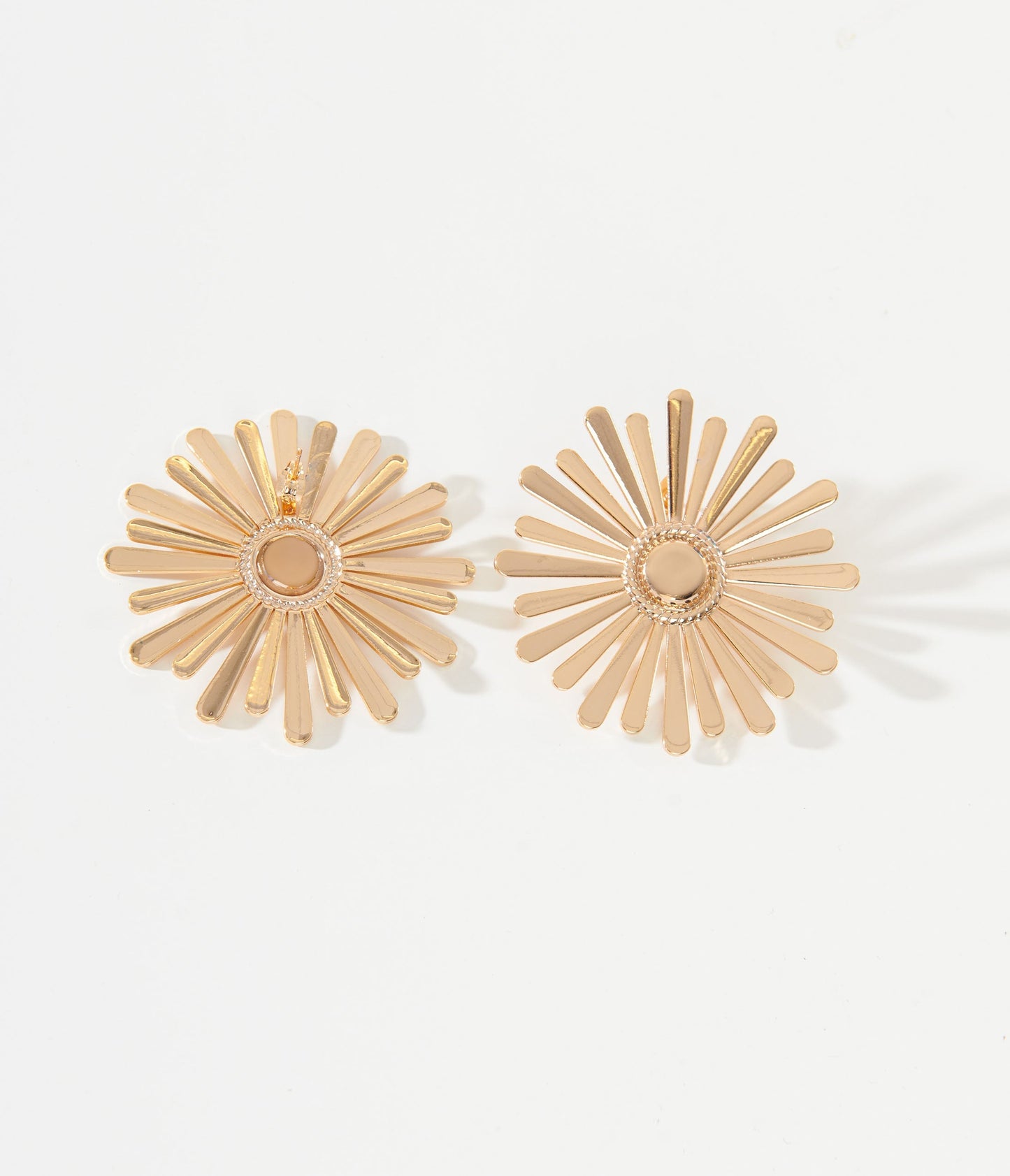 1920s Golden Sunburst Earrings