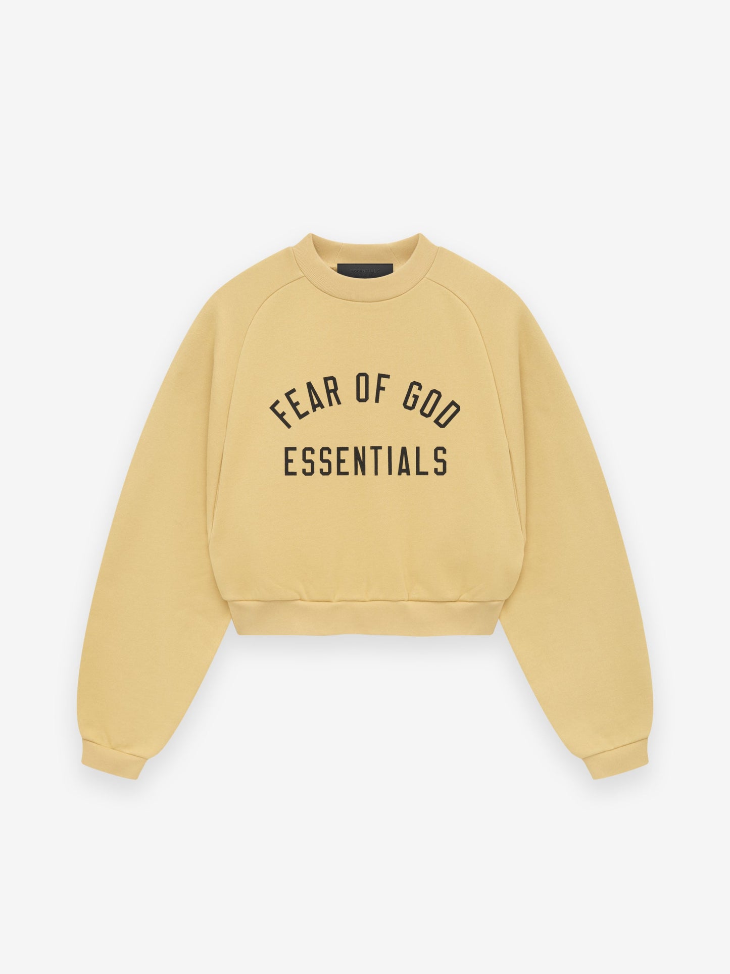 Womens Fleece Cropped Crewneck
