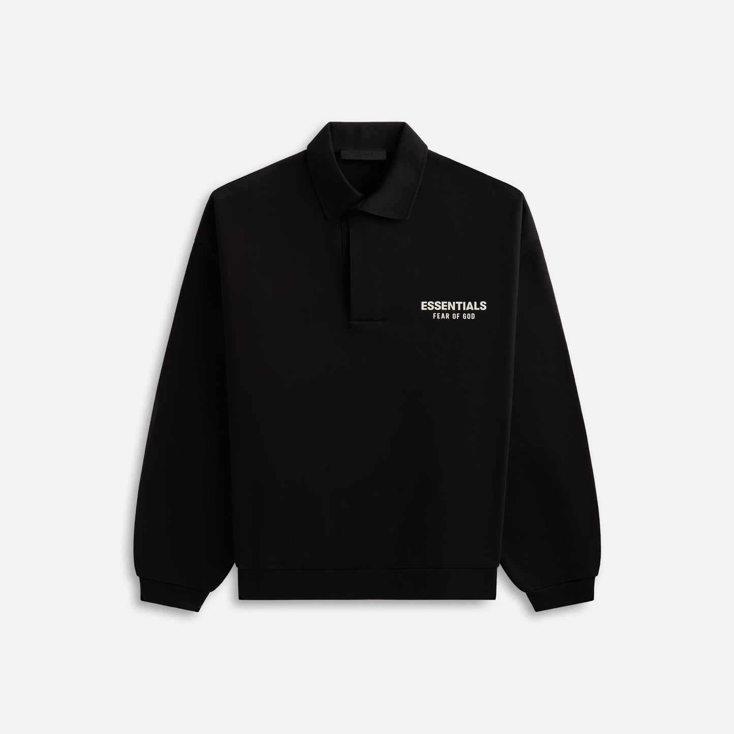 Essentials Fleece Polo - Black