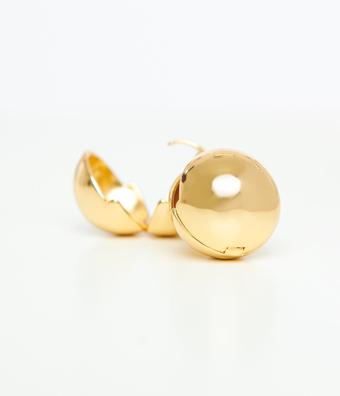 1930s Gold Ball Stud Earrings