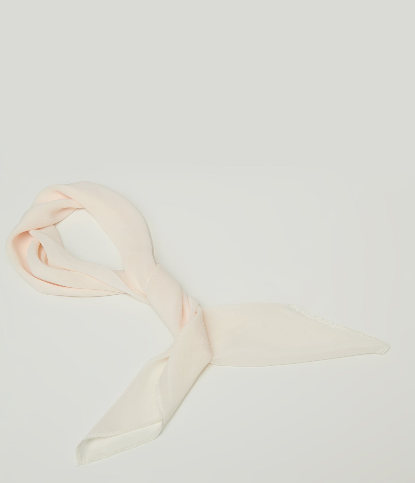 1950s Beige Chiffon Hair Scarf