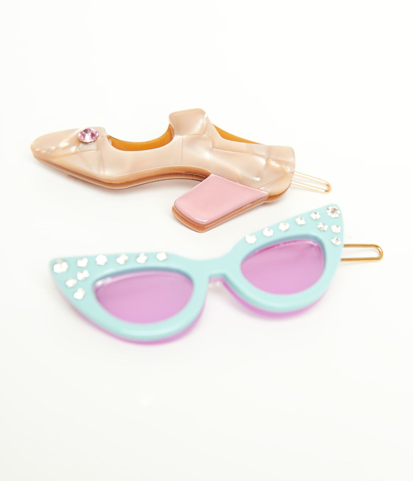 1950s Sunglasses & Heel Hair Pin Set