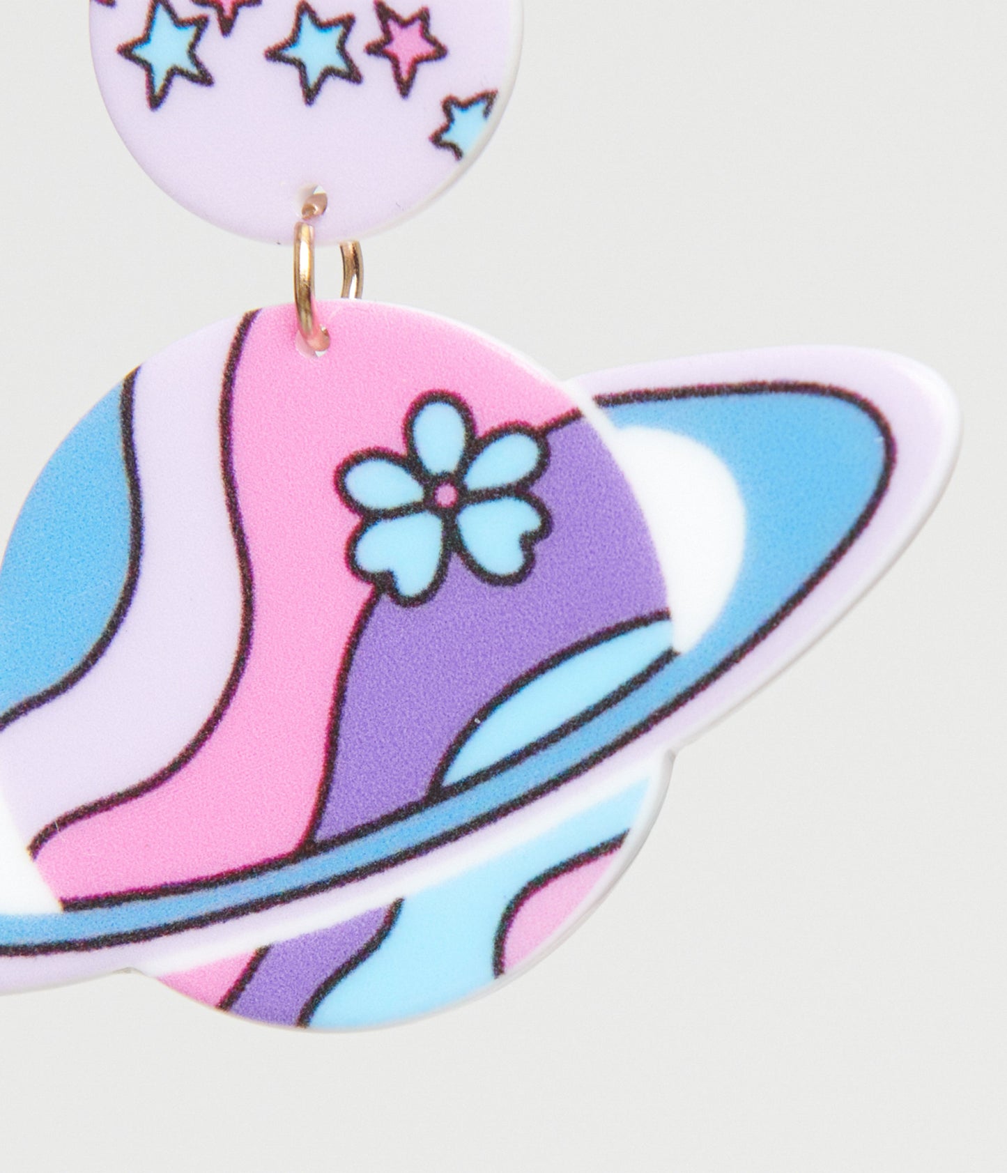 1960s Pastel Saturn Earrings