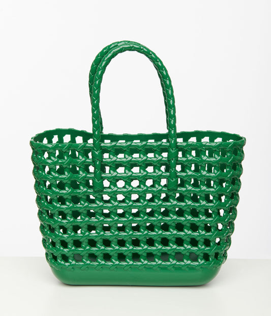 1970s Green Net Handbag