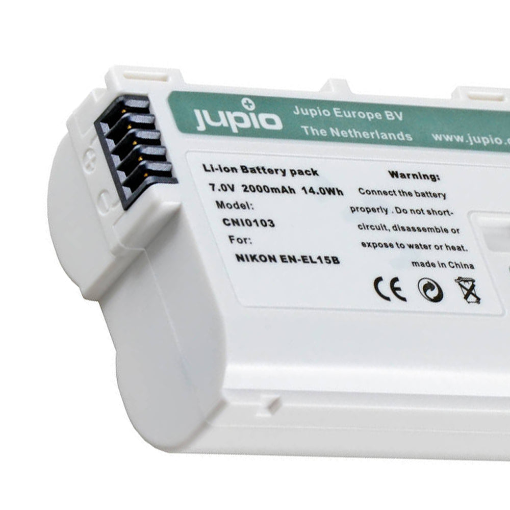 Jupio Li-Ion 7.0V 2000mAh Rechargeable Battery For Nikon EN-EL15B Ultra