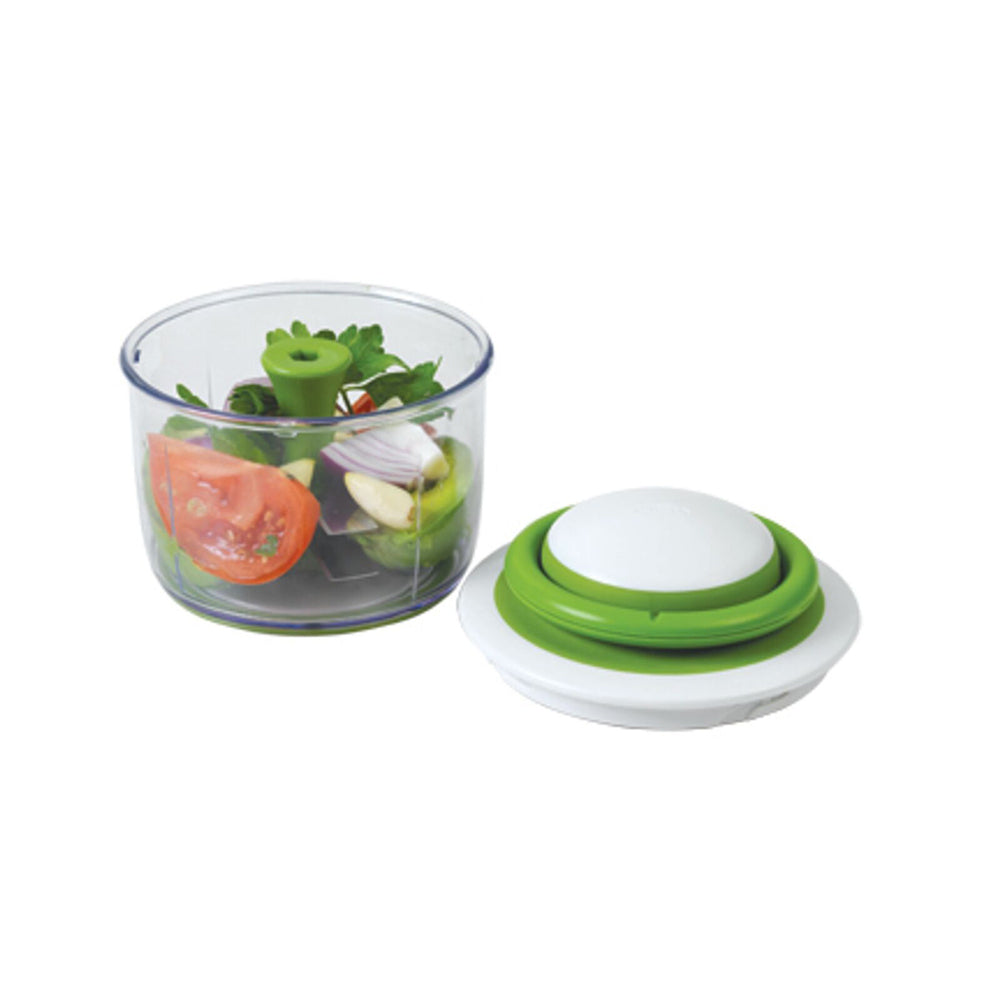 Chef'n VeggiChop 900ml Manual Food Processor & Hand-Powered Food Chopper (Green)