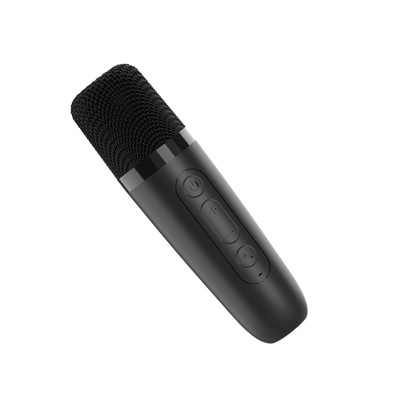 Laser Karaoke Speaker - Bluetooth, RGB Lights, 2 Wireless Mics (Black)