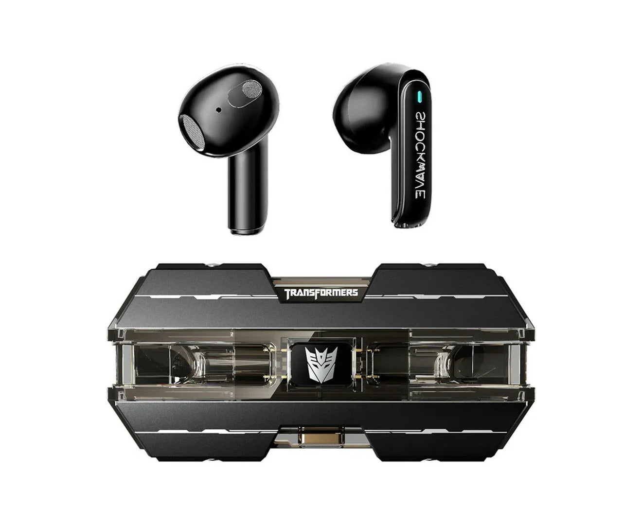 Transformers TF-T01 True Wireless Bluetooth Earbuds (Shock Wave Black)